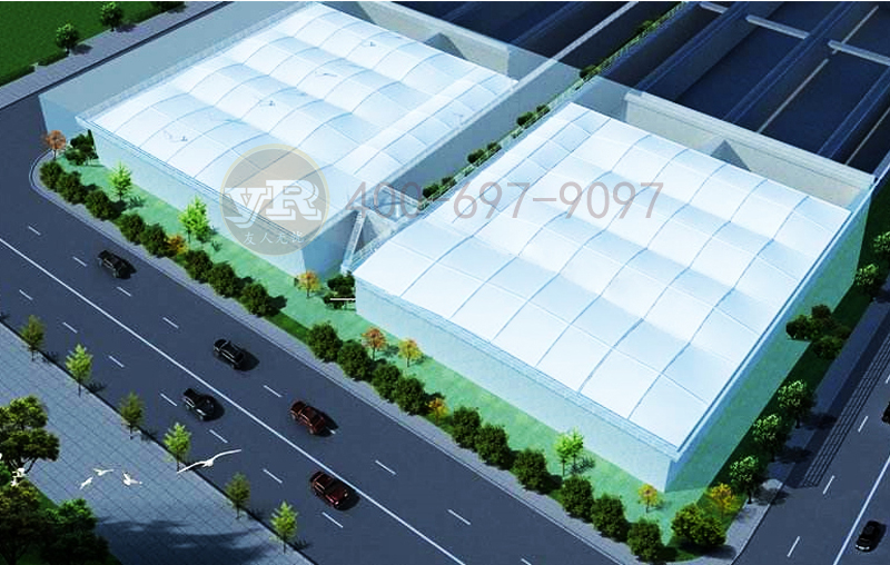 山东高防腐膜结构污水池加盖设计