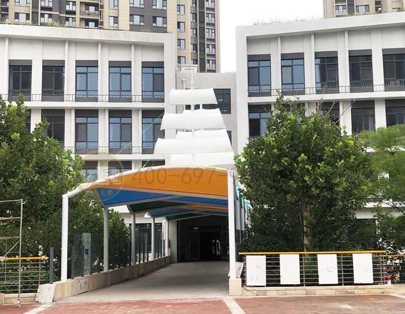 北京膜结构走廊遮阳棚 北京膜结构走廊遮阳棚